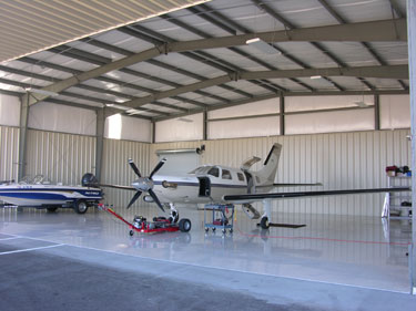 steel building airplane hangar